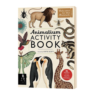 Welcome to the Museum Series Animal Museum Activity Book English original animation Activity Book hand-painted popular science books English original English books