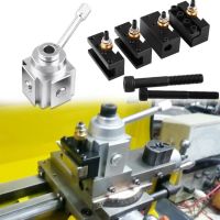 เครื่องมือ Post Holder อลูมิเนียมอัลลอยด์ Quick Change Tool Post Mini Lathe Tool Post and Holder Kit Lathe Accessary