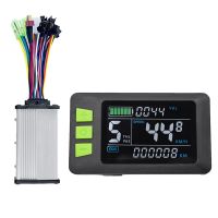 P3C LCD Display Dashboard 24/36/48/60V E-Bike Meter+36V 350W Sine Wave Controller Sine Wave Lithium Battery Controller for E-Scooter (5PIN)