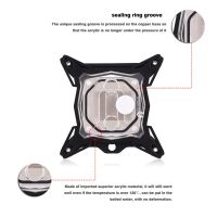 ❀YIMEN READY Base 0 3mm Mini Copper Computer Cooler Universal for Intel Red Block Kit Water CPU Cooling