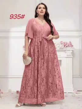 Old rose 2024 plus size dress