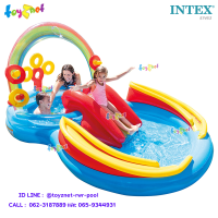 Intex ส่งฟรี สระน้ำ เป่าลม สวนน้ำสไลเดอร์ สายรุ้ง 2.97x1.93x1.35 ม. รุ่น 57453