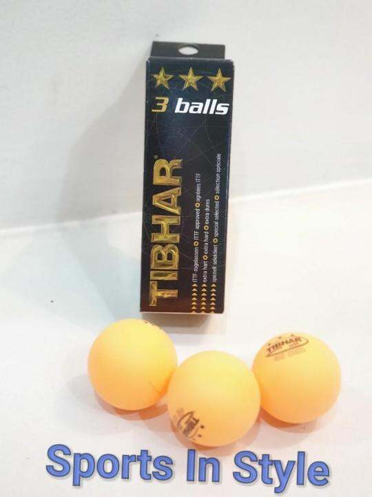 TIBHAR Table Tennis balls 3 star Balls Yellow Lazada PH