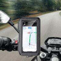 Universal Waterproof Motorcycle Bike Mobile Phone Holder Support Bicycle GPS 360 Degree Adjustable Cellphone Holder