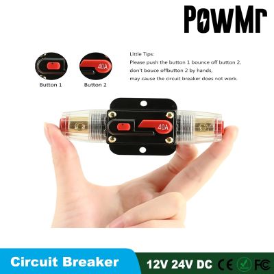 Circuit Breaker 30A 40A 60A 80A 100A Solar System 12V 24V DC Solar Energy Circuit Breaker With Over And Short Current Protection