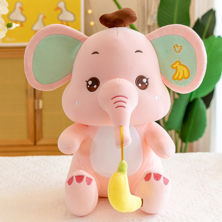 cod-การ์ตูนตลกตุ๊กตาช้างกล้วยของเล่นตุ๊กตาช้างเด็กสร้างสรรค์หมอนตุ๊กตาช้าง