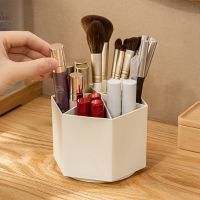 【YD】 Makeup Holder Organizer Dustproof Lid Eyebrow Foundation Eyeshadow Brushes Storage