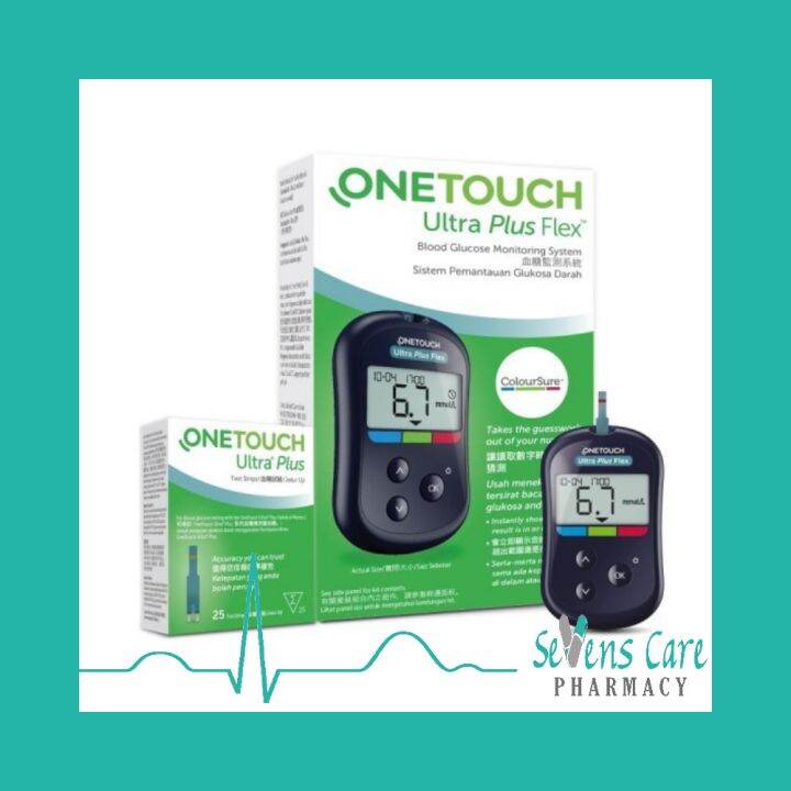 ONE TOUCH ULTRA PLUS FLEX METER AND STRIP (BOX OF 25) BLOOD GLUCOSE
