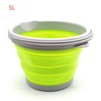 Collapsible Silicone Ice Bucket Tray Tool 5L10L Portable Folding Ice Mold Champagne Beer Wine Cooler Food Grade Bowl Bucket