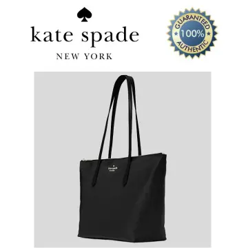 Kate Spade Kitt The Little Better Nylon Large Top Zip Tote Bag Black