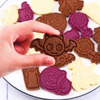 6pcs/lot Cookie Cutter Set Cake Decor DIY Fondant Cutters Tool Halloween Bat Ghost Pumpkin Ghost Spider Mold Kitchen Baking Set Bread Cake  Cookie Acc