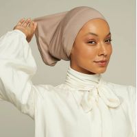 【YF】 Wholesale Muslim Wrap hijab caps underscarf women fashionable scarf undercap inner cap