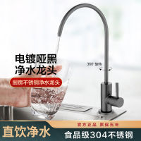 Gun Gray Drinking Faucet Pure Water Purifier Coffee Table Sink 2 Points Single Cold Kitchen 304 Stainless Steel Faucet Household