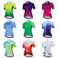 ZZOOI 2022 Women Cycling Jersey Top MTB Bicycle Clothing Female Team Ciclismo Girl Cycle Wear Mountain Bike Maillot Ropa Pink Green Men