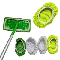 ♀ Mop Home Cleaning Pad Replacement Cloth Coral Velet Replacement Mop Pad Paste Cloth Cover Home Floor Mophead Accessories