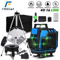 16 Lines 4D Laser Level Vertical Horizontal Cross Line Self-leveling Laser Level 360° with Extension Bar Tripod Stand