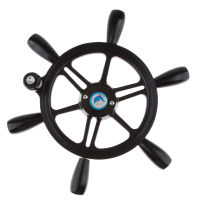 Moon STARer STARer 6 Spokes 15 Inch Boat Steering Wheel 3/4 Inch Conical Shaft With Control Knob