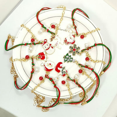 The New Christmas Father Christmas Bracelet Accessories Snow Ornaments Bracelet Christmas