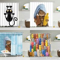 【hot】☾◘  Shower Curtains Curtain With Hooks Dog 3d 180x180cm Personality