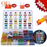 XMM-300pcs Truck Blade Car Fuse Kit The Fuse Insurance Insert The Insurance Of Xenon Lamp Piece Lights Fuse Auto Accessories