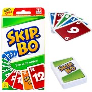 Mattel Games UNO Bỏ qua bo trò chơi thẻ bài nhiều người chơi trò chơi thẻ