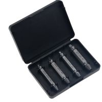 4pcs Damaged Screw Extractor Drill Bits Guide Set Broken Speed Out Easy out Bolt Stud Stripped Screw Remover Tool