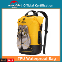 N Aturehike TPU 20-40L แห้งและเปียกแยกกันน้ำกระเป๋าเป้สะพายหลังความจุขนาดใหญ่ IPX6กลางแจ้งตั้งแคมป์ว่ายน้ำกีฬากระเป๋าเดินทาง