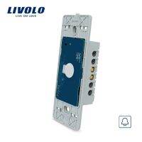 Livolo US ฐานมาตรฐานของโคมไฟติดผนังหน้าจอสัมผัสรีโมทไร้สายสวิตช์หรี่ไฟออด,110 ~ 250V,1Way,ไม่มีแผงกระจก