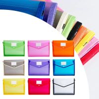 File Bag Transparent Plastic A4 Documents Filing Storage Bag Student Organizer Information Pocket Folders Stationery