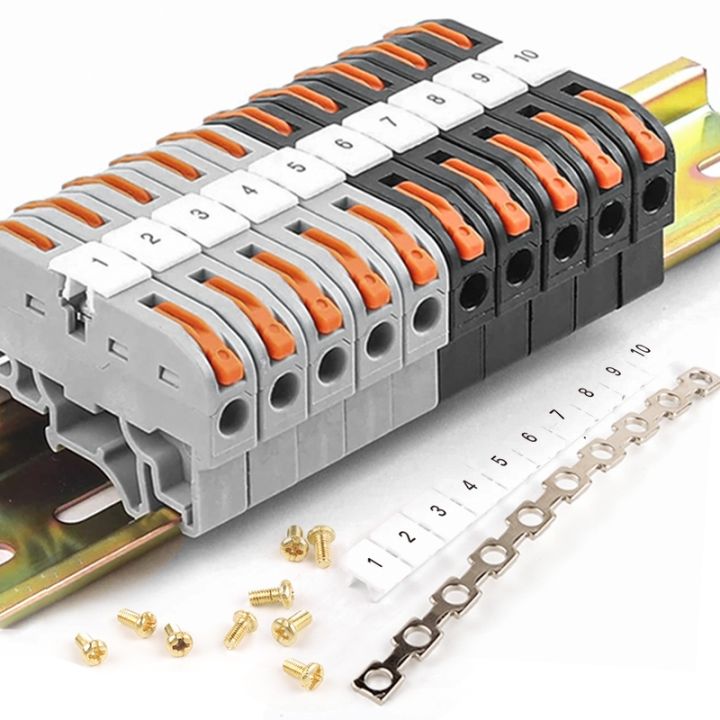 cc-10pcs-din-rail-terminal-block-211-wire-electrical-conductor-fast-cable-connection-with-number-strip-set