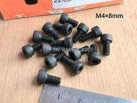 สกรูน็อตหัวจมดำ M4x8mm (ราคาต่อแพ็คจำนวน 50 ตัว) ขนาด M4x8mm Grade : 12.9 Black Oxide น็อตหัวจมดำหกเหลี่ยมเกรดแข็ง 12.9 แข็งได้มารตฐาน