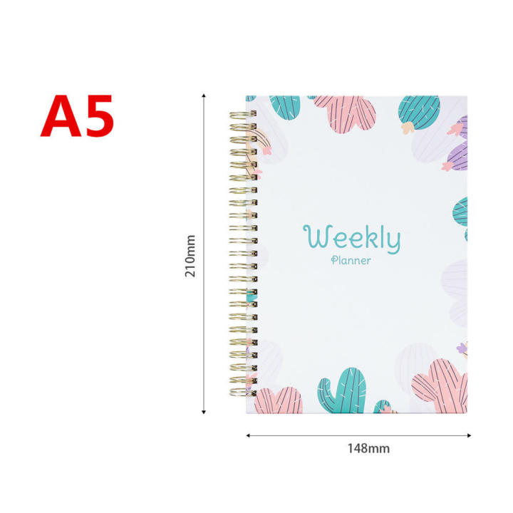 52-weeks-agenda-spiral-binder-notebook-a5-notebook-weekly-planner-52-weeks-agenda-schedule-organizer-diary-journal-stationery-supplies-office-supplies-school-supplies-stationery-organizer