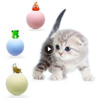 TEXSmart Cat Interactive Ball Cat Funny Chaser Pet Toy Squeak Gravity Ball Insect Calling Toys Interactive Ball Cat Training Toy