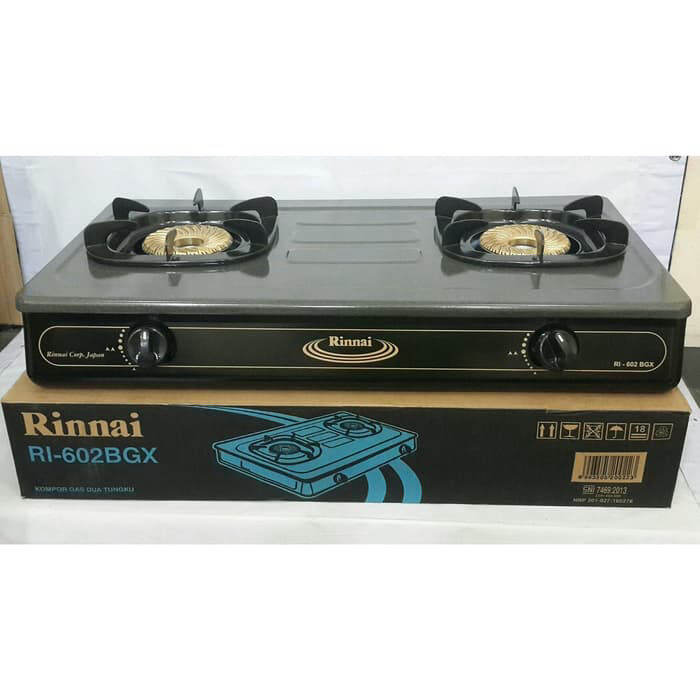 Kompor Gas Rinnai 2 Tungku Api Besar Tornado RI 602BGX - 602 BGX - RI602BGX  | Lazada Indonesia