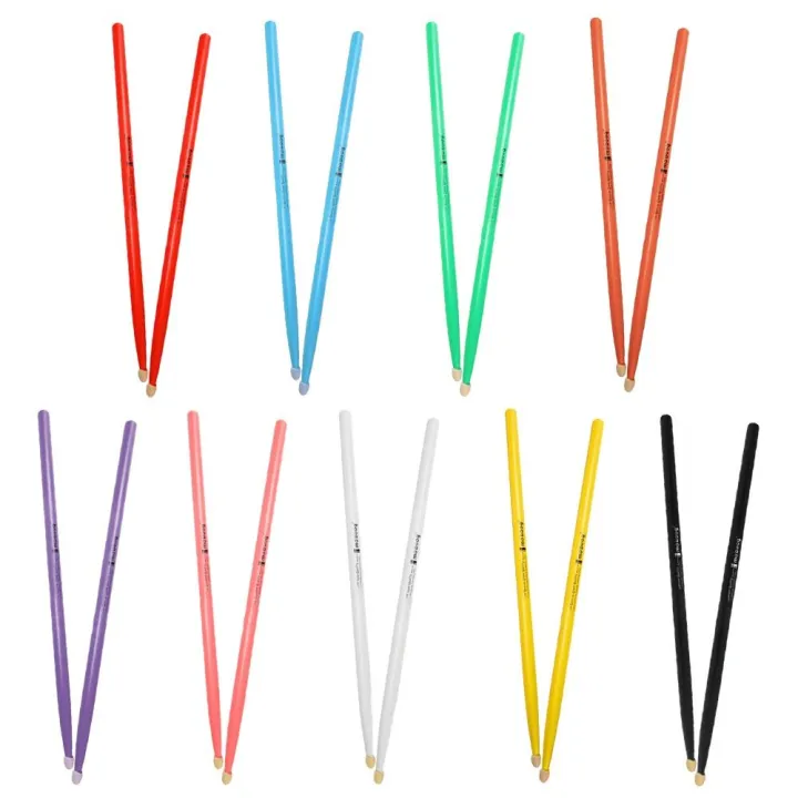 QINXUXU 1 Pair Mới Có tay cầm chống trượt 5A Phụ kiện Dùi trống gỗ Que trống nhựa Công cụ gõ Nhạc cụ