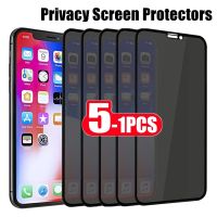 [Electronic film] ตัวป้องกันหน้าจอเพื่อความเป็นส่วนตัวที่ดีที่สุด1 5ชิ้นสำหรับ IPhone 11 13 Pro Max Mini 7 8 Plus Anti Spy Glass iPhone 14 12 MAX X XR XS SE