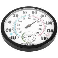 Indoor Outdoor Garden Wall Patio Weather Hygrometer, Large Number 10 in Diameter