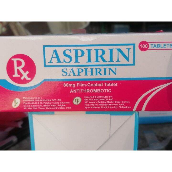 Aspir SAPHRIN 80 MG TABLETS | Lazada PH