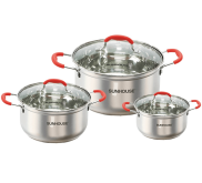 Bộ nồi 3 chiếc inox 5 đáy Sunhouse SHG2503MSB MSD