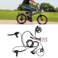 36V 48V 350W Electric Bike มอเตอร์แบบไม่มีแปรง Controller พร้อม LCD4 Meter Dial Assist เซนเซอร์ ที่จับเบรค