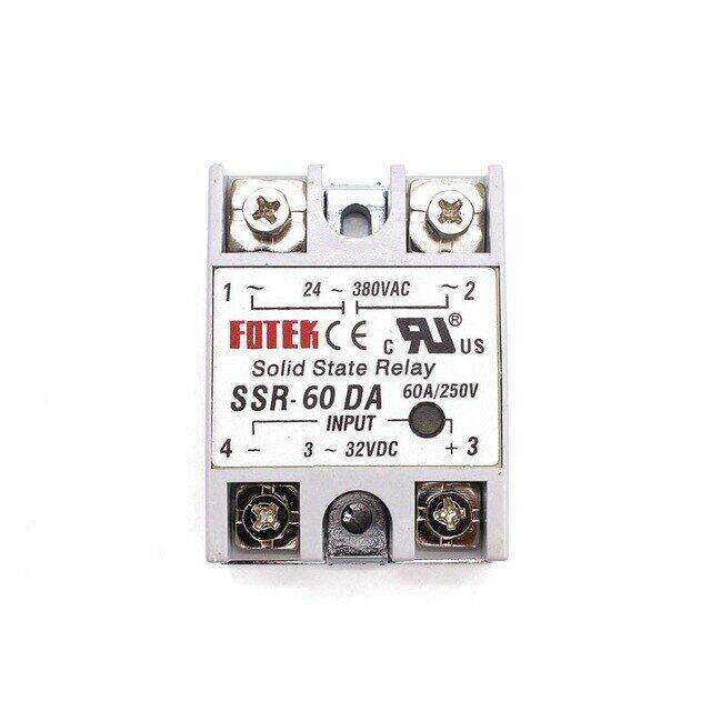 Solid State Relay 12v 24v Ssr60da Ssr80da Ssr100da 60a 80a 100a 3