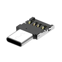 USB อะแดปเตอร์ Type-C ตัวเชื่อมต่อข้อมูล USB ตัวผู้ USB 2.0ตัวเมียสำหรับโทรศัพท์มือถือโทรศัพท์แอนดรอยด์สากล