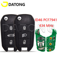 AHlmsm Datong World รถรีโมทคอนโทรลสำหรับ Peugeot 208 2008 301 308 508 5008 Citroen C-Elysee C4-Cactus 434MHz ID46 PCF7941ชิป