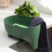 ◊ Multi-purpose Vegetable Fruit Cleaning Colander Elephant Drain Basket Kitchen Leftover Sink Household Accessories