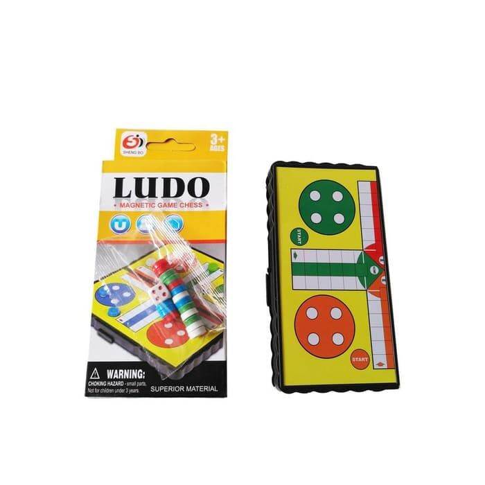 Kiddys Toys Mainan Anak Papan Ludo Magnet Mini Board Game Portable