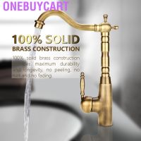 [COD]READY STOCK Kitchen Bathroom Basin Sink Faucet Hot &amp; Cold s Mixer Tap Antique R Style ss