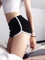 【CW】✑  Silm Soild Short Pant Streetwear Patchwork Mid Waist Panties Fashion Ropa De Mujer