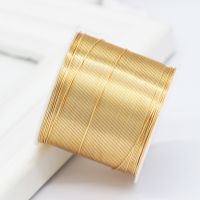 5 Meters Gold Color Brass Wire For DIY Handmade Jewelry Component Supplies Jewelry Accessories Beaded Materials Wholesale