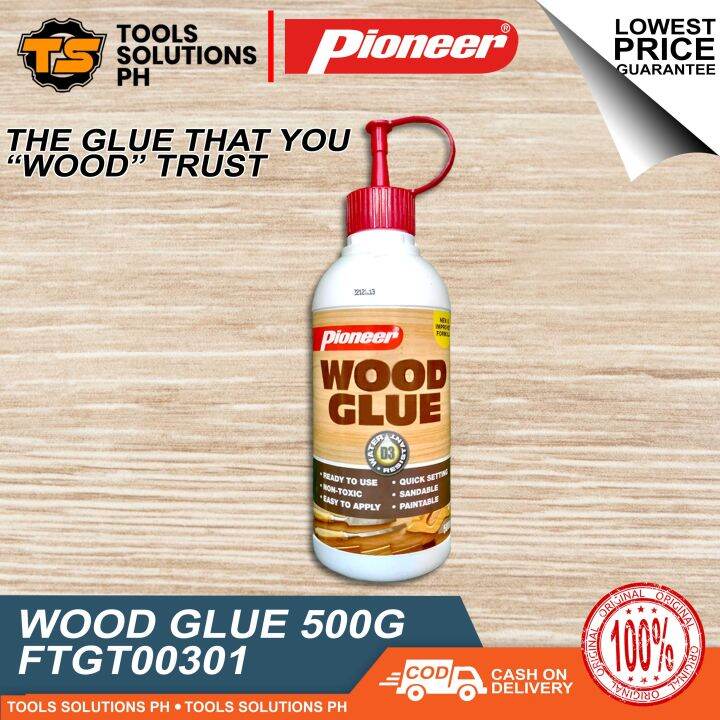 Pioneer Wood Glue 500g WaterResistant Polyvinyl Acetate Adhesive (Easy