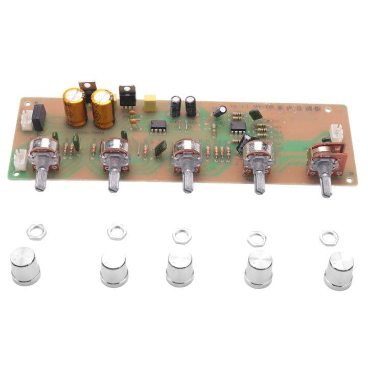 2-0-hifi-an4558-audio-preamplifier-bass-midrange-treble-balance-adjustable-audio-preamp-finished-board-with-tone-control